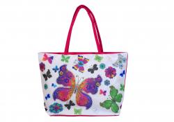 Сумка пляжная "Бабочки" (52х36х19см) 60 шт/упак Т-514 - фото 7